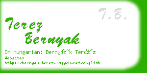 terez bernyak business card